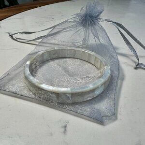 FINAL SALE!  White Pearl Bracelet/Bangle w/Gift Bag